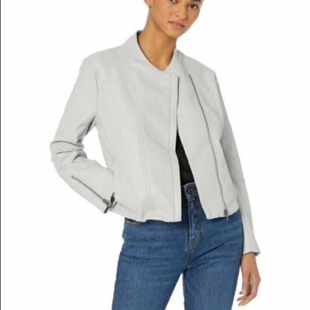 Jack by BB Dakota Vegan Leather Mock Neck Jacket